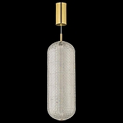 Подвесной светильник Arti Lampadari Candels Gold Candels L 1.P1 G цвет плафона/подвески Прозрачный, цвет арматуры Золото-2