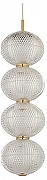 Подвесной светильник Arti Lampadari Candels Gold Candels L 1.P5 G цвет плафона/подвески Прозрачный, цвет арматуры Золото