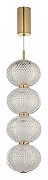 Подвесной светильник Arti Lampadari Candels Gold Candels L 1.P5 G цвет плафона/подвески Прозрачный, цвет арматуры Золото-1