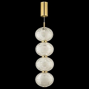 Подвесной светильник Arti Lampadari Candels Gold Candels L 1.P5 G цвет плафона/подвески Прозрачный, цвет арматуры Золото-2