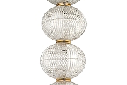 Подвесной светильник Arti Lampadari Candels Gold Candels L 1.P7 G цвет плафона/подвески Прозрачный, цвет арматуры Золото-3