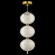 Подвесной светильник Arti Lampadari Candels Gold Candels L 1.P9 G цвет плафона/подвески Прозрачный, цвет арматуры Золото-2