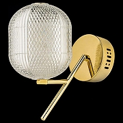 Бра Arti Lampadari Candels Gold Candels L 2.W1 G цвет плафона/подвески Прозрачный, цвет арматуры Золото-1