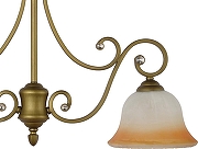 Подвесной светильник Arti Lampadari Carina Carina E 1.1.2 GB цвет плафона/подвески Белый, цвет арматуры Золото, Прозрачный-2