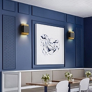 Накладной светильник Imperiumloft CASING CASING-WALL01 цвет плафона/подвески Черный, цвет арматуры Золото-2