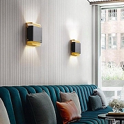 Накладной светильник Imperiumloft CASING CASING-WALL01 цвет плафона/подвески Черный, цвет арматуры Золото-5