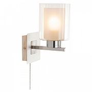 Бра Citilux Риволи CL104310 цвет плафона/подвески Белый, Прозрачный, цвет арматуры Серебро