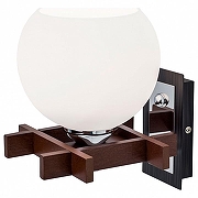 Бра Citilux Нарита CL114311 цвет плафона/подвески Белый, цвет арматуры Коричневый, Хром