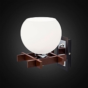 Бра Citilux Нарита CL114311 цвет плафона/подвески Белый, цвет арматуры Коричневый, Хром-1