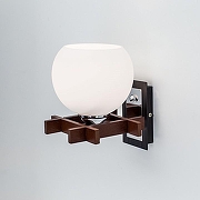 Бра Citilux Нарита CL114311 цвет плафона/подвески Белый, цвет арматуры Коричневый, Хром-2