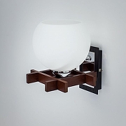 Бра Citilux Нарита CL114311 цвет плафона/подвески Белый, цвет арматуры Коричневый, Хром-6