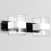 Бра Citilux Вирта CL139322 цвет плафона/подвески Белый, Прозрачный, цвет арматуры Черный