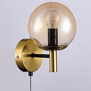 Бра Citilux Шарлиз CL143413 цвет плафона/подвески Бежевый, цвет арматуры Бронза, Черный