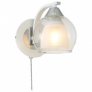 Бра Citilux Кристи CL152310 цвет плафона/подвески Белый, Прозрачный, цвет арматуры Белый