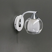 Бра Citilux Кристи CL152310 цвет плафона/подвески Белый, Прозрачный, цвет арматуры Белый-1