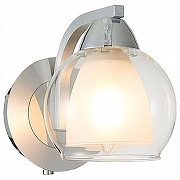 Бра Citilux Кристи CL152317 цвет плафона/подвески Белый, Прозрачный, цвет арматуры Хром