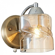 Бра Citilux Плутон CL170312 цвет плафона/подвески Прозрачный, цвет арматуры Бронза