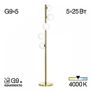 Торшер Citilux Рунд CL205950N цвет плафона/подвески Белый, цвет арматуры Бронза-1