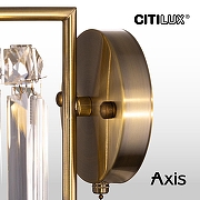 Бра Citilux AX1S CL313413 цвет плафона/подвески Прозрачный, цвет арматуры Бронза-12