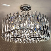 Подвесной светильник Citilux Ингвар CL334281 цвет плафона/подвески Прозрачный, цвет арматуры Хром-5