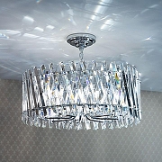 Подвесной светильник Citilux Ингвар CL334281 цвет плафона/подвески Прозрачный, цвет арматуры Хром-6