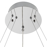 Подвесной светильник Citilux Чезаре CL338261 цвет плафона/подвески Прозрачный, цвет арматуры Хром-8