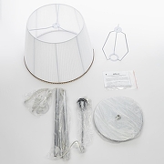 Торшер Citilux Линц CL402970 цвет плафона/подвески Белый, цвет арматуры Хром-6