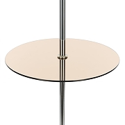 Стол журнальный с торшером Citilux Линц CL402970T цвет плафона/подвески Белый, цвет арматуры Хром-6