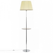 Стол журнальный с торшером Citilux Линц CL402973T цвет плафона/подвески Бежевый, Золото, цвет арматуры Хром-1