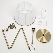 Торшер Citilux Линц CL402980 цвет плафона/подвески Белый, цвет арматуры Бронза-3