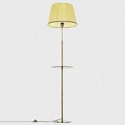 Стол журнальный с торшером Citilux Линц CL402983T цвет плафона/подвески Бежевый, Золото, цвет арматуры Бронза-1