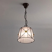 Подвесной светильник Citilux Дрезден CL409212 цвет плафона/подвески Белый, цвет арматуры Коричневый-3