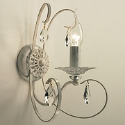 Бра Citilux Джесси CL410312 цвет плафона/подвески Прозрачный, цвет арматуры Белый