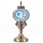 Настольная лампа Citilux Каир CL419816 цвет плафона/подвески Синий, цвет арматуры Бронза-7