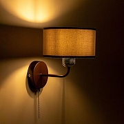 Бра Citilux Форма CL428411 цвет плафона/подвески Серый, цвет арматуры Коричневый-3