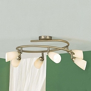 Спот Citilux Белла CL501163 цвет плафона/подвески Слоновая кость, цвет арматуры Бронза-2