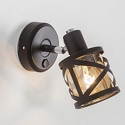 Бра Citilux Гессен CL536615 цвет плафона/подвески Прозрачный, цвет арматуры Коричневый-1