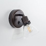 Бра Citilux Бисмарк CL564511 цвет плафона/подвески Прозрачный, цвет арматуры Коричневый-1