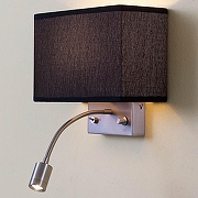 Бра с подсветкой Citilux Декарт CL704301 цвет плафона/подвески Черный, цвет арматуры Никель