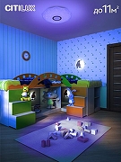 Накладной светильник Citilux Диамант Смарт CL713A30G цвет плафона/подвески Белый, цвет арматуры Хром-9