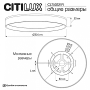 Накладной светильник Citilux ETALON CL750321R цвет Золото, Черный-12
