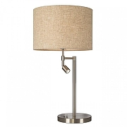 Настольная лампа декоративная с подсветкой Citilux Duplet CL801011 цвет плафона/подвески Бежевый, цвет арматуры Хром-2