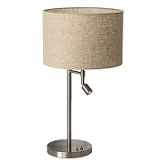 Настольная лампа декоративная с подсветкой Citilux Duplet CL801011 цвет плафона/подвески Бежевый, цвет арматуры Хром-3