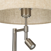 Настольная лампа декоративная с подсветкой Citilux Duplet CL801011 цвет плафона/подвески Бежевый, цвет арматуры Хром-5