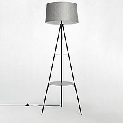 Торшер с полкой Citilux Рейнер CL806022 цвет плафона/подвески Серый, цвет арматуры Черный-3