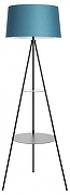 Торшер с полкой Citilux Рейнер CL806023 цвет плафона/подвески Синий, цвет арматуры Черный