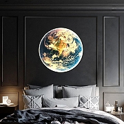 Накладной светильник Imperiumloft COSMOS EARTH cosmos-earth01 цвет плафона/подвески Синий, цвет арматуры Черный-3