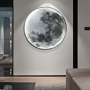 Накладной светильник Imperiumloft COSMOS Мун D60 cosmos-moon01 цвет плафона/подвески Черный, Белый, цвет арматуры Черный-1