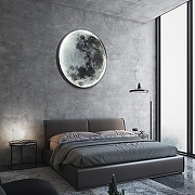 Накладной светильник Imperiumloft COSMOS Мун D60 cosmos-moon01 цвет плафона/подвески Черный, Белый, цвет арматуры Черный-2