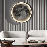 Накладной светильник Imperiumloft COSMOS Мун D60 cosmos-moon01 цвет плафона/подвески Черный, Белый, цвет арматуры Черный-3